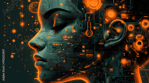 Digital Mind Circuitry Illu...