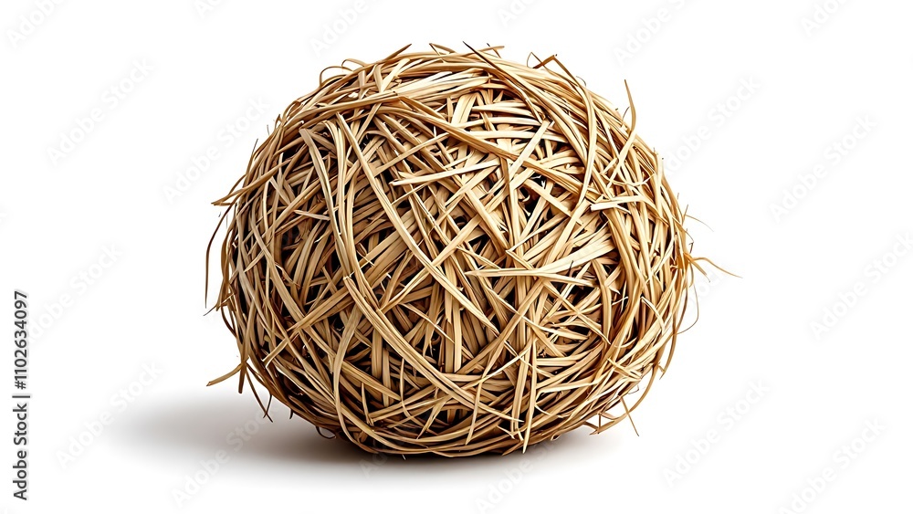 One single tumbleweed isolated on white background One single tumbleweed isolated on white background