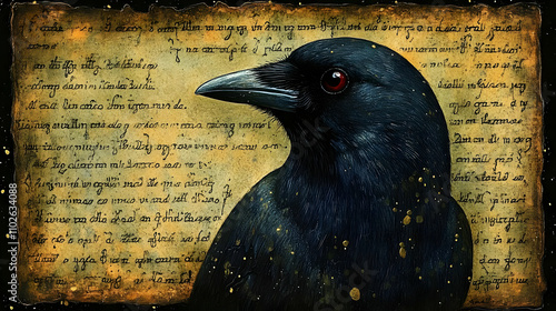 Dark Raven Illustration on ...