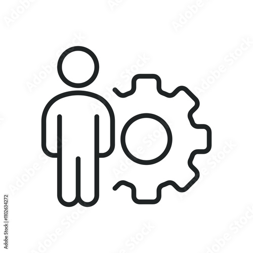Personal development thin line icons. Editable stroke and Perfect pixel on transparent background