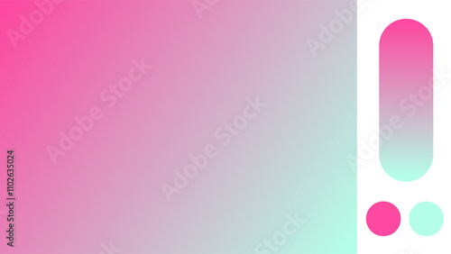 Fuchsia and Aqua gradient background with light blurred pattern. Abstract illustration with gradient blur design. Blurred colored abstract background. Colorful gradient. Vector illustration