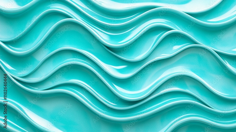 Vibrant turquoise waves create a mesmerizing abstract pattern, evoking the fluid motion of water or silk. The undulating lines offer a soothing yet dynamic visual experience. Vibrant turquoise waves create a mesmerizing abstract pattern, evoking the fluid motion of water or silk. The undulating lines offer a soothing yet dynamic visual experience.