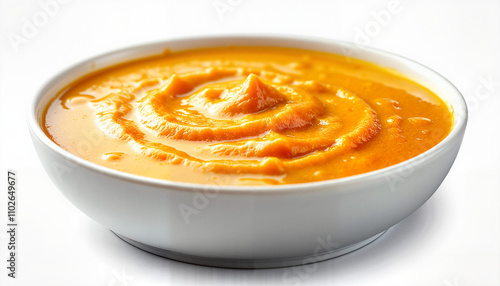 Wallpaper Mural Creamy butternut squash soup in white bowl Torontodigital.ca