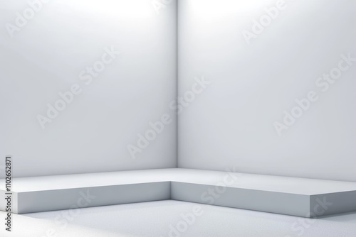 Wallpaper Mural White Room Corner Empty Interior Design Modern Simple Space Bright Minimalism Indoor Background Torontodigital.ca