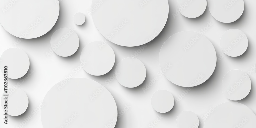 White Circle Pattern Minimalistic Abstract Design Background Wallpaper with Copy Space White Circle Pattern Minimalistic Abstract Design Background Wallpaper with Copy Space