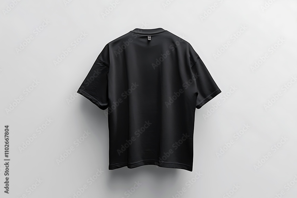 Black T Shirt Mockup Back View Black T Shirt Mockup Back View