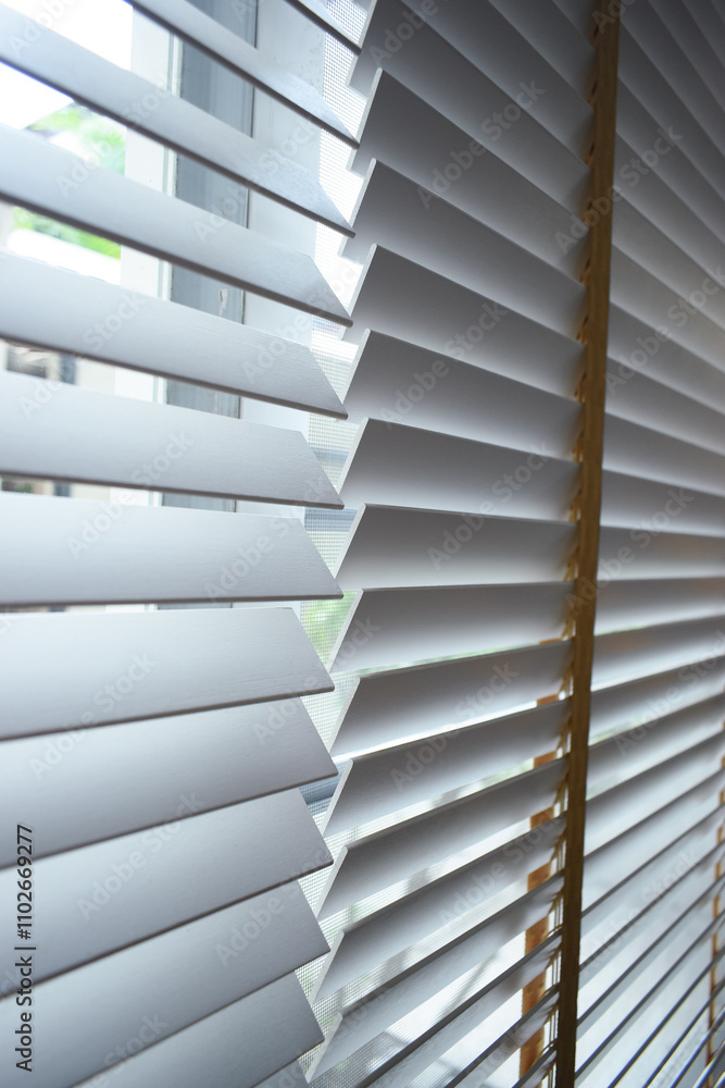 white window blinds in home, object for decorate interior of house white window blinds in home, object for decorate interior of house