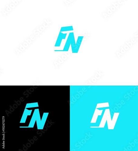 FN, NF Letter Logo