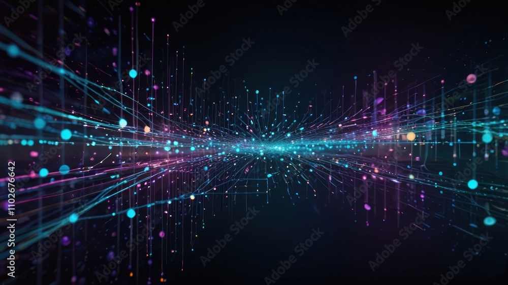 Naklejka premium Digital Nebula