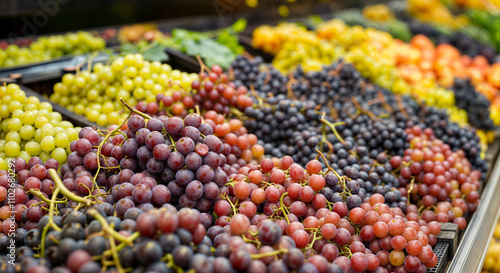 grapes in the market photo