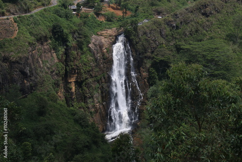 Beautiful waterfalls in Sri Lanka
