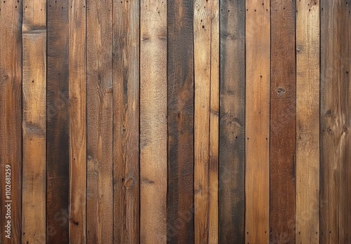 Rustic Wooden Fence Background Aged Weathered Planks Natural Wood Grain Texture