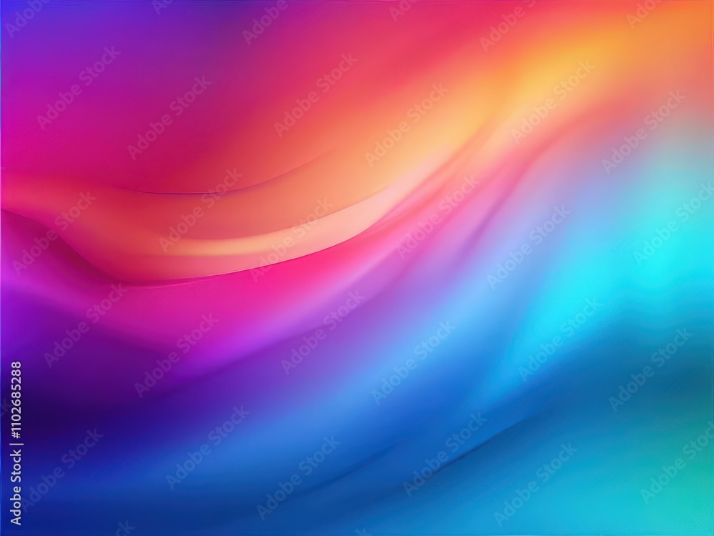 Obraz premium Vibrant Abstract Gradient, the AI Image Generator,