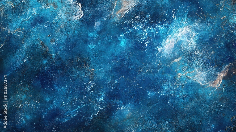 Fototapeta premium Abstract Blue Background with Textures and Patterns