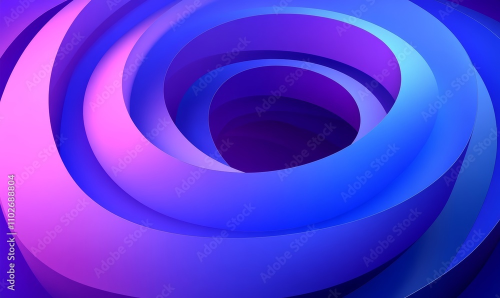 Abstract Geometric Shapes Vibrant Blue and Purple Gradient 3D Render Abstract Geometric Shapes Vibrant Blue and Purple Gradient 3D Render