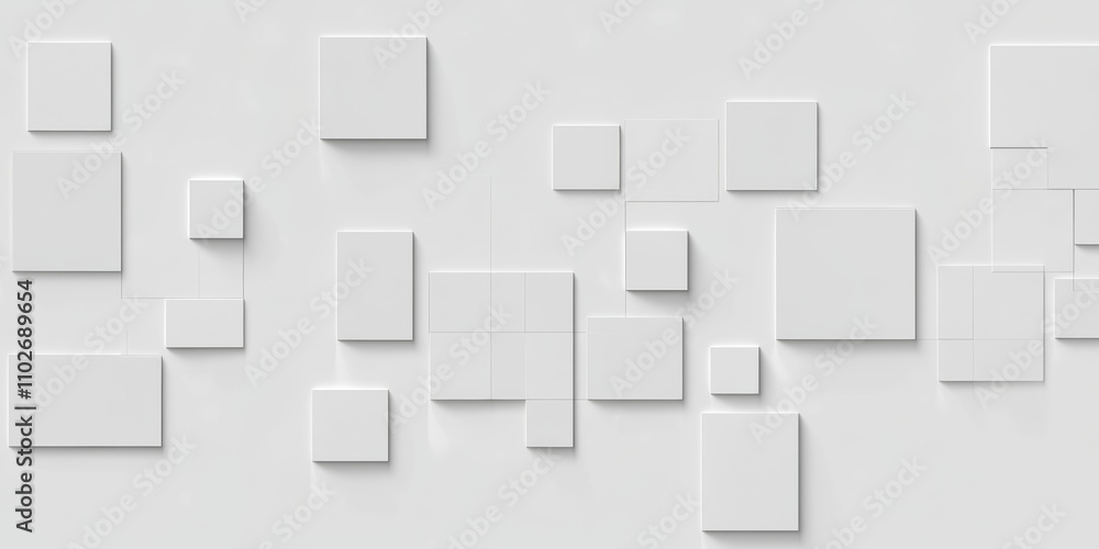 White Squares Abstract Minimalist Design Background Wallpaper Pattern White Squares Abstract Minimalist Design Background Wallpaper Pattern