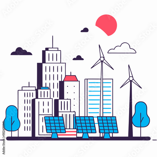 Peak energy electricity solar Roundish Flat