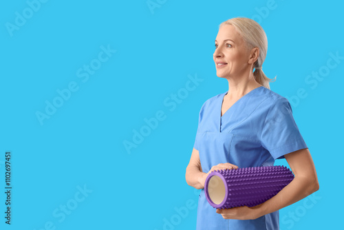 Mature physiotherapist with...