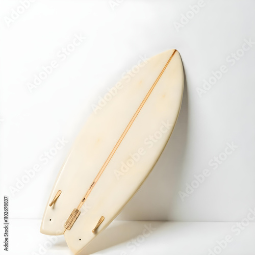 A surfboard with a smooth finish on a white background 2 photo