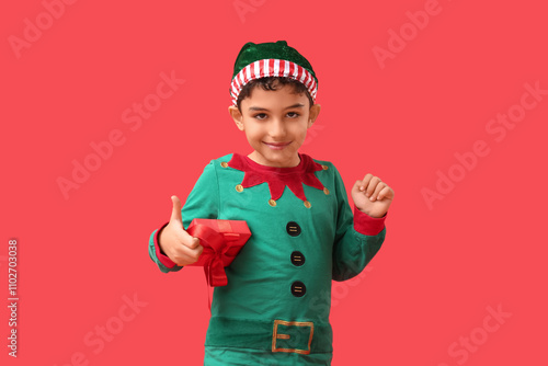 Cute little elf with Christ...