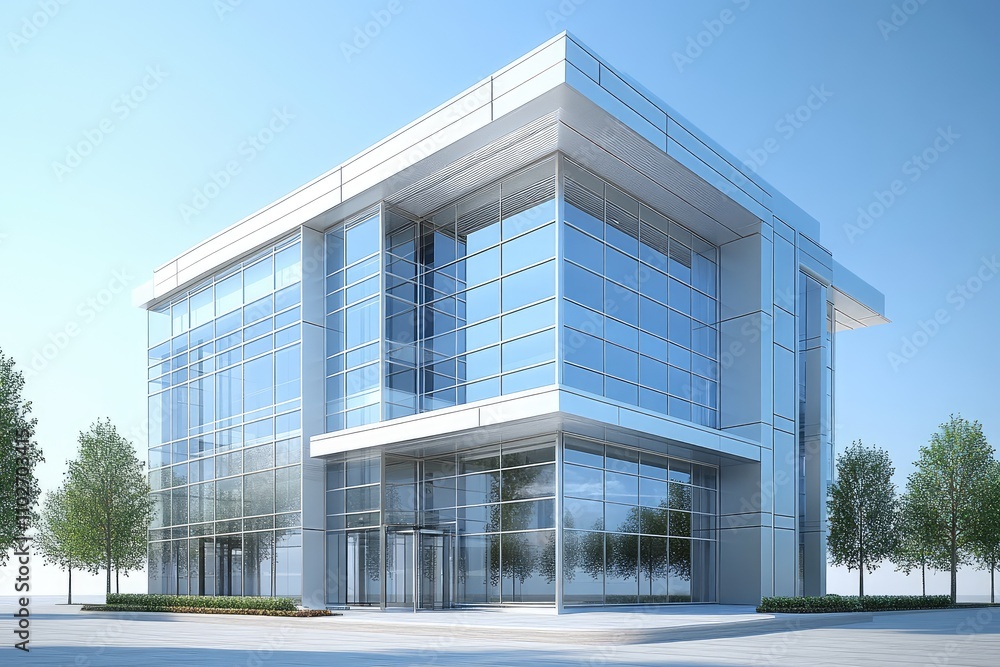 Business Building, office building, Company head office, and blue sky Business Building, office building, Company head office, and blue sky