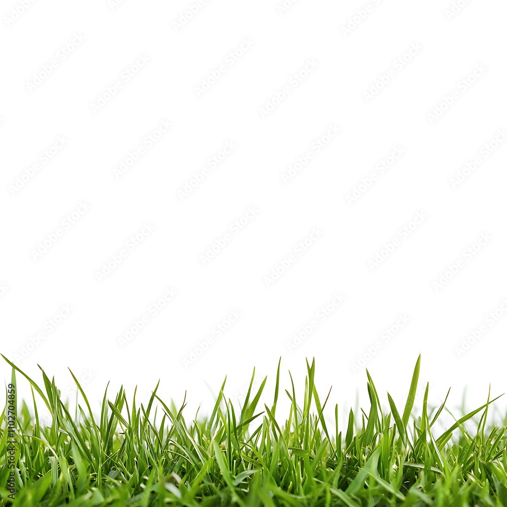 Fototapeta premium Grass isolated on a white background, close up
