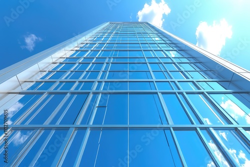 Business Building, office building, Company head office, and blue sky