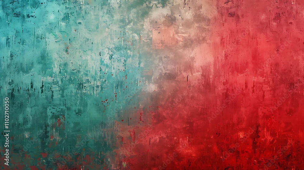 Obraz premium Abstract Red and Green Textured Background