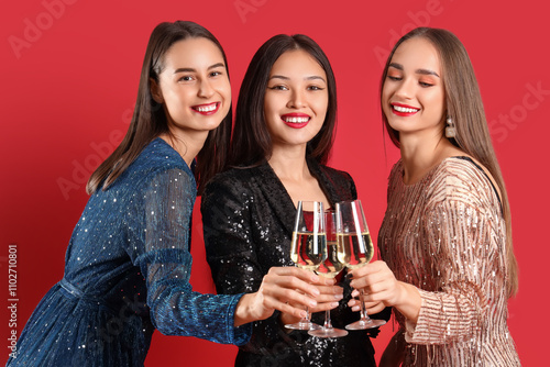 Three diverse young women c...