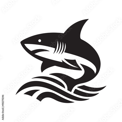 shark vinyl ready vector illustration