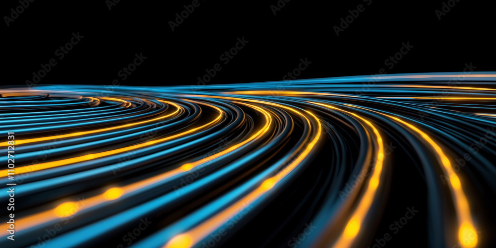A vibrant abstract image showcasing flowing lines of blue and yellow light against a dark background, creating a sense of motion and energy. A vibrant abstract image showcasing flowing lines of blue and yellow light against a dark background, creating a sense of motion and energy.