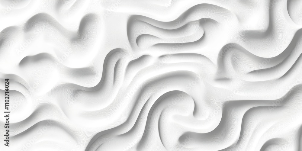 White Organic 3D Pattern Abstract Background Wallpaper Terrain Texture Design Smooth Shapes White Organic 3D Pattern Abstract Background Wallpaper Terrain Texture Design Smooth Shapes