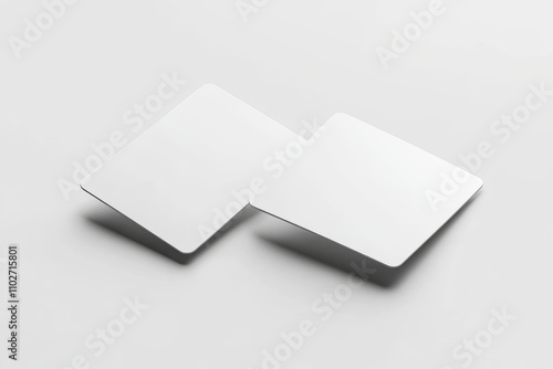 Blank Credit Card Mockup Minimalist Photography Modern Design