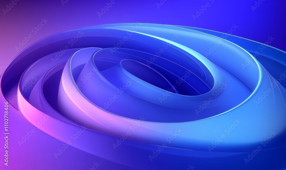 Dynamic Abstract Blue and Purple Shapes with Fluid Motion and Gradient Background in 3D Render Dynamic Abstract Blue and Purple Shapes with Fluid Motion and Gradient Background in 3D Render