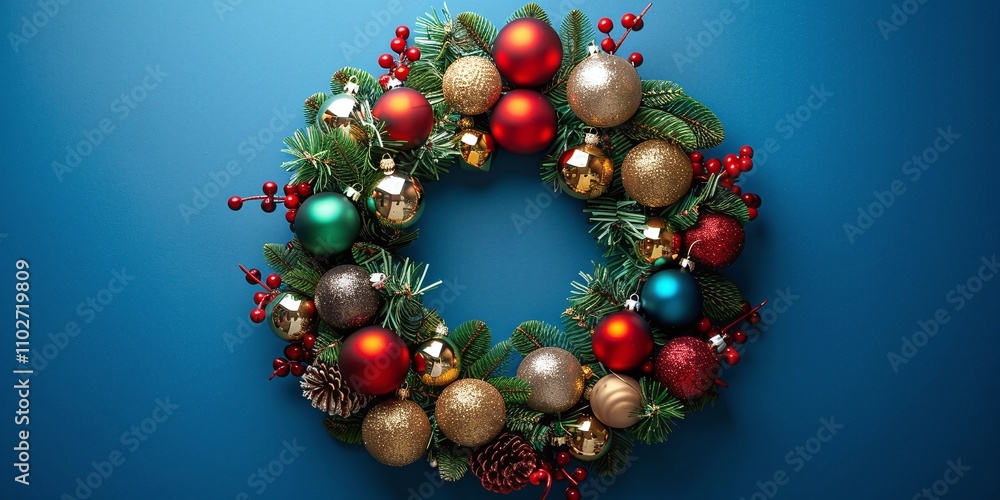 christmas decoration background with copy space christmas decoration background with copy space