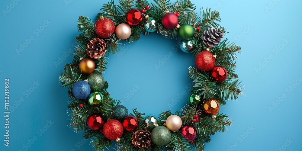 christmas decoration background with copy space christmas decoration background with copy space