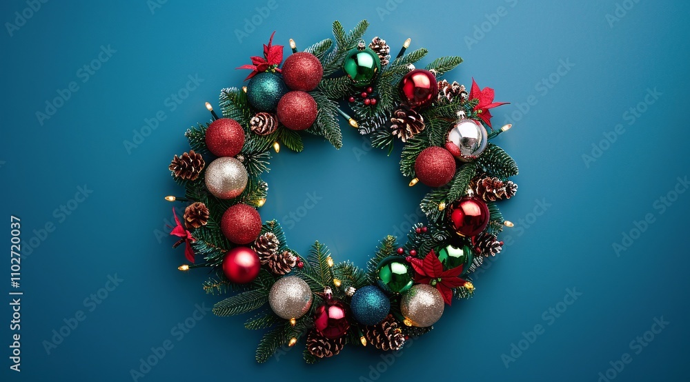 christmas decoration background with copy space christmas decoration background with copy space