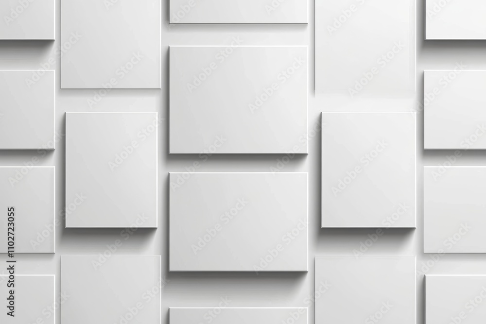 Minimalist Wall Tile Design 3D Rendering Elegant Mockup Minimalist Wall Tile Design 3D Rendering Elegant Mockup