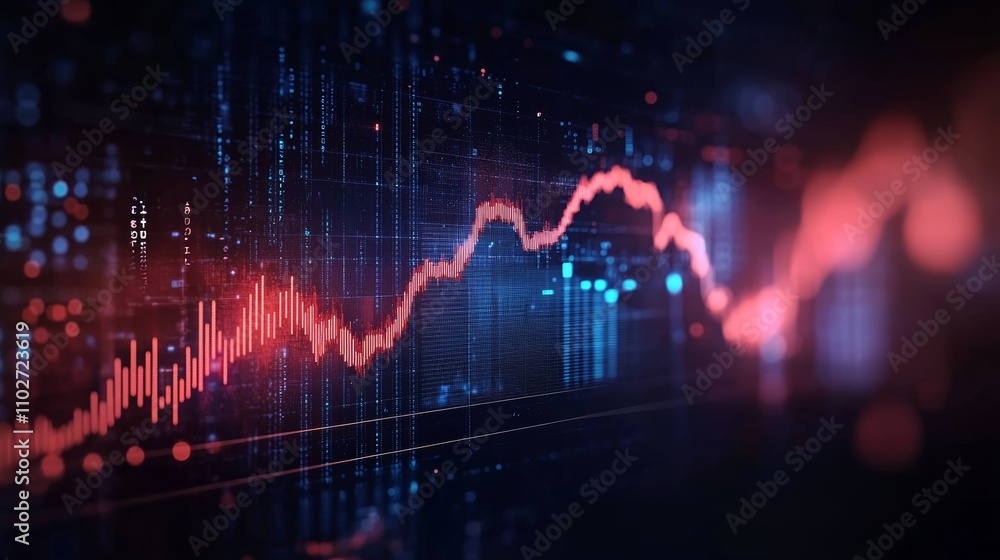 Futuristic Stock Market Chart Analysis Financial Growth and Investment Trends with Dynamic Visualization Futuristic Stock Market Chart Analysis Financial Growth and Investment Trends with Dynamic Visualization