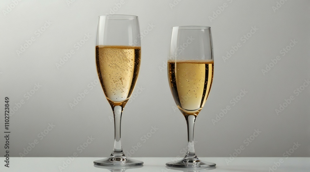two glasses of champagne two glasses of champagne