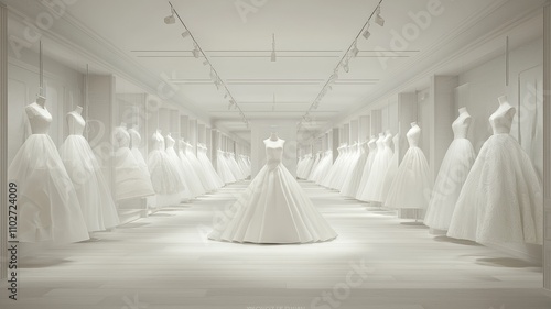 A serene display of traditional garments in a quiet gallery.