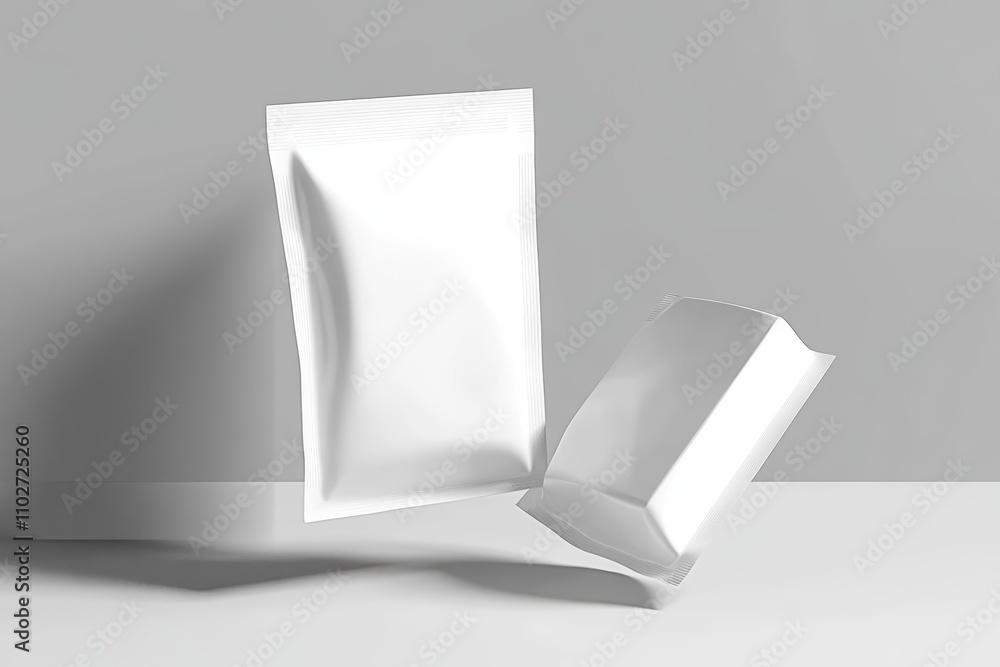 Minimalist Floating Plastic Packaging Mockup Blank Design Minimalist Floating Plastic Packaging Mockup Blank Design