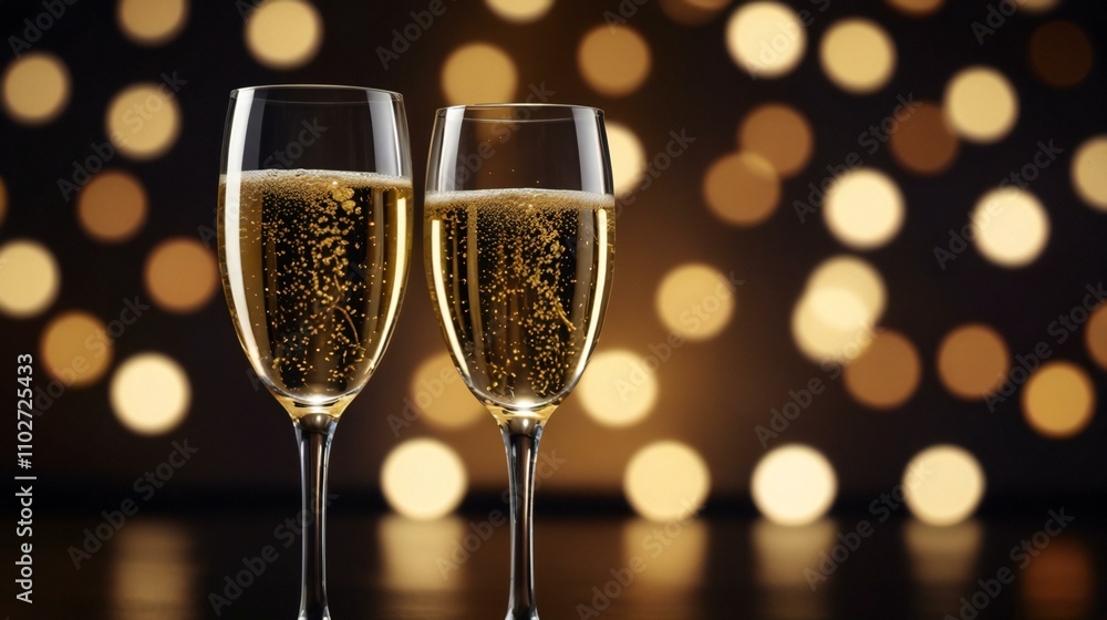 two glasses of champagne two glasses of champagne