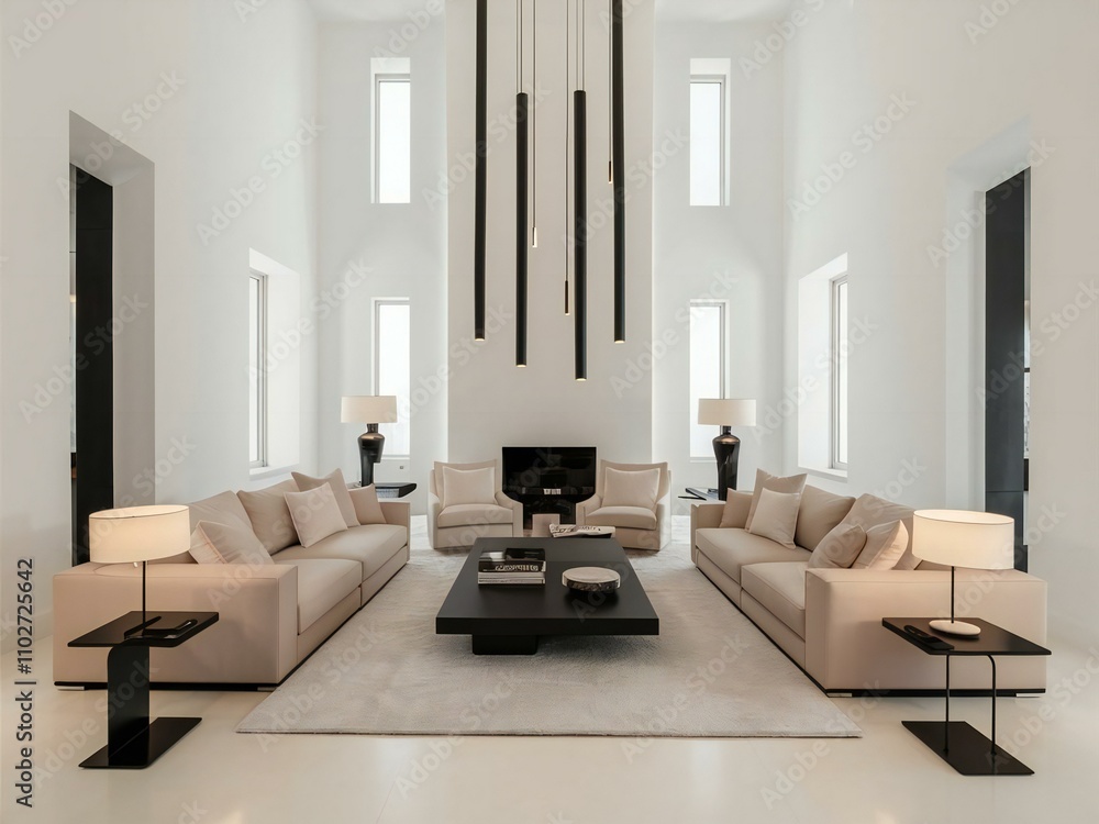 modern living room with armchair modern living room with armchair