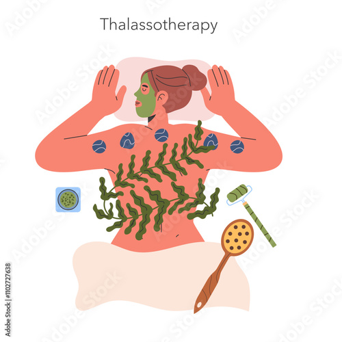 Water Wellness. Flat Vector Illustration