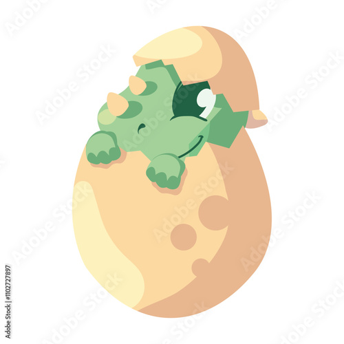 baby dino in egg