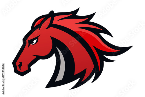 Horse Mascot Vector Illustration for Branding and Design photo