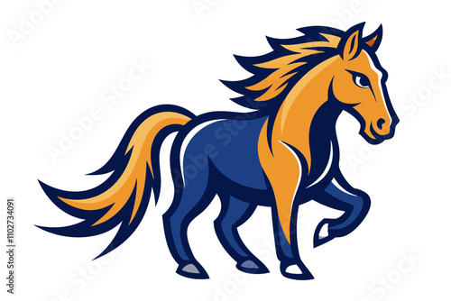 Horse Mascot Vector Illustration for Branding and Design photo