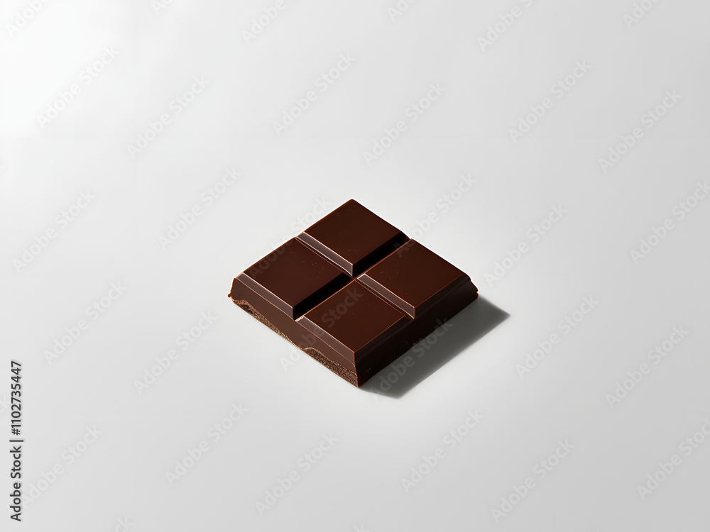 sweet chocolate bar piece isolated on a white background sweet chocolate bar piece isolated on a white background
