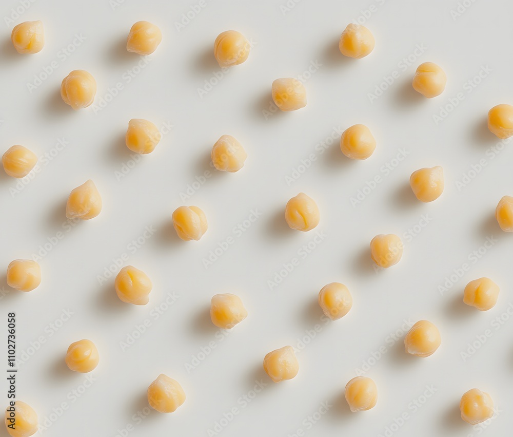 Chickpea Pattern on White Background
Chickpea Pattern on White Background